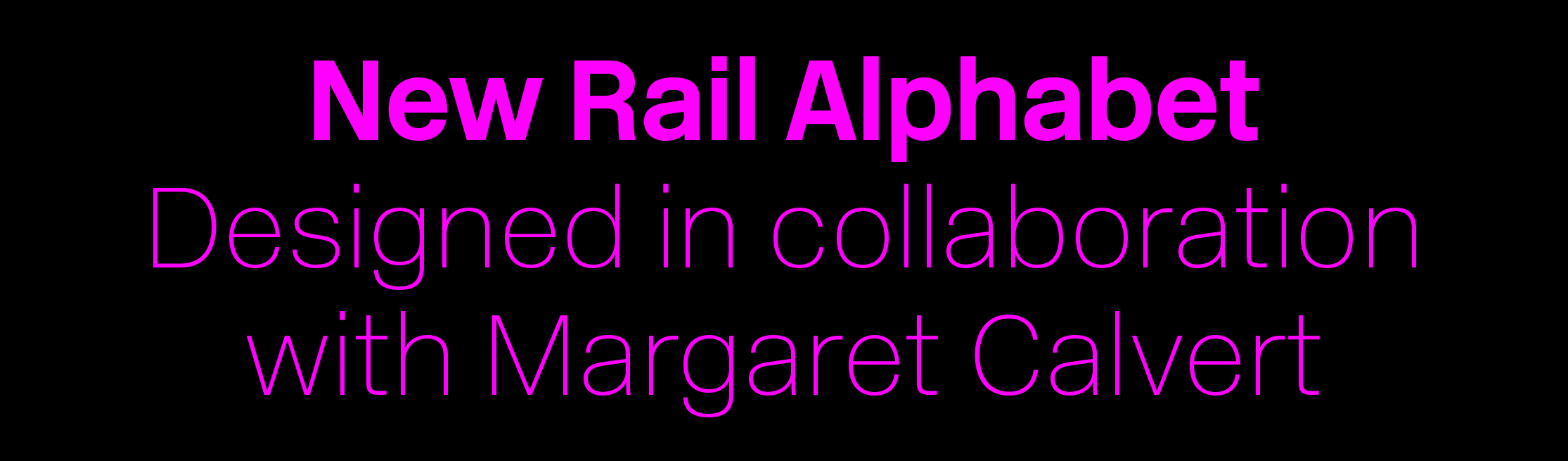 Rail Alphabet Font